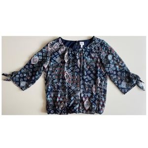 Blue Paisley Blouse